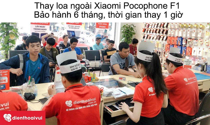 Dịch vụ thay loa ngo&agrave;i Xiaomi Pocophone F1 gi&aacute; rẻ chất lượng tại Điện Thoại Vui