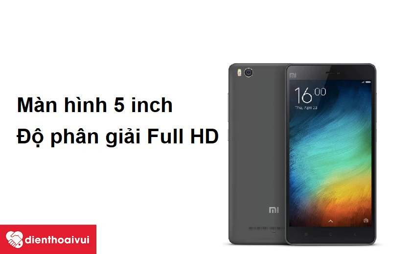 Màn hình 5 inch, độ phân giải Full HD cho hình ảnh sắc nét