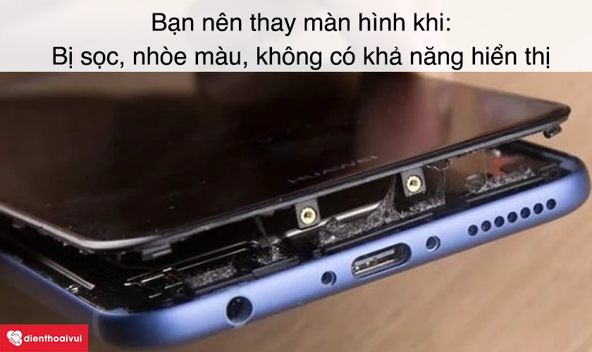 Ph&acirc;n biệt trường hợp thay mặt k&iacute;nh v&agrave; thay m&agrave;n h&igrave;nh