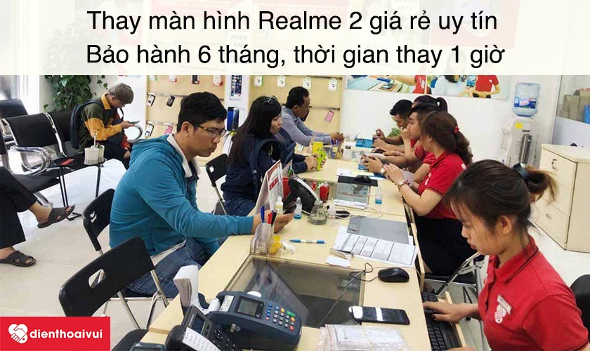 Dịch vụ thay m&agrave;n h&igrave;nh Realme 2 gi&aacute; rẻ uy t&iacute;n tại TPHCM v&agrave; H&agrave; Nội