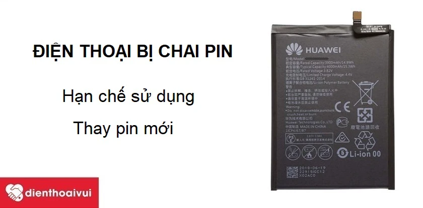 Làm gì khi Huawei Y7 Pro 2019 bị chai pin