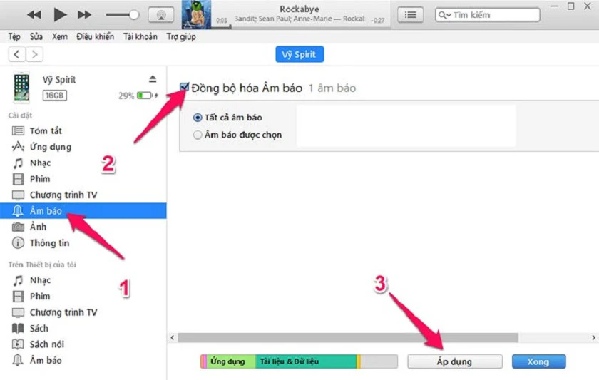 Cách cài nhạc chuông iPhone bằng iTunes trên máy tính bước 8