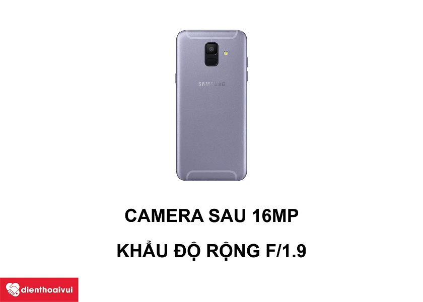 Samsung Galaxy A6 2018 &ndash; Camera 16MP chất lượng cực tốt v&agrave; thiết kế sắc sảo