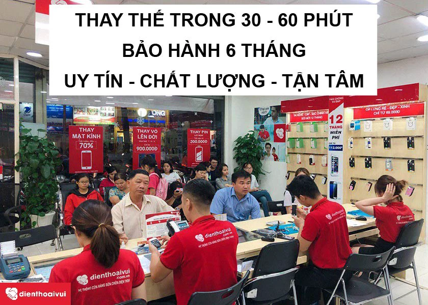 Dịch vụ thay c&aacute;p home iPhone 8 Plus bảo h&agrave;nh d&agrave;i tại Điện Thoại Vui