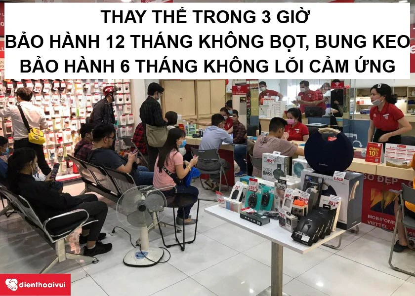 Dịch vụ thay k&iacute;nh cảm ứng Samsung Galaxy S8 bảo h&agrave;nh tốt tại Điện Thoại Vui