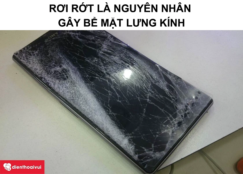 SONY XA Ultra bị rơi rớt, va đập mạnh