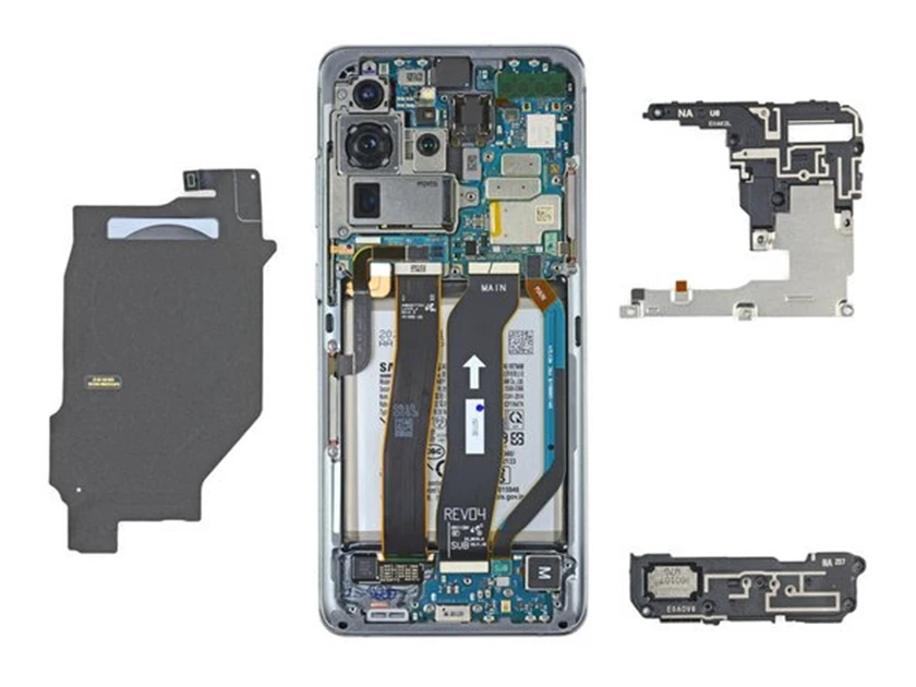 Kh&aacute;m ph&aacute; linh kiện b&ecirc;n trong Galaxy S20 Ultra