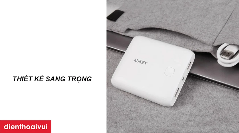 Đ&aacute;nh gi&aacute; thiết kế Pin dự ph&ograve;ng AUKEY PB-N42 Pocket 10.000 mAh