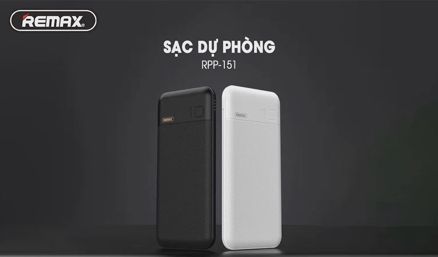 Pin dự ph&ograve;ng REMAX 10.000 mAh RPP-151