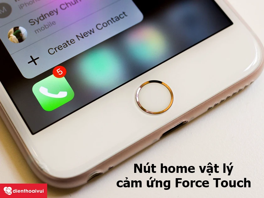 iPhone 8 – Nút home cảm ứng Force Touch
