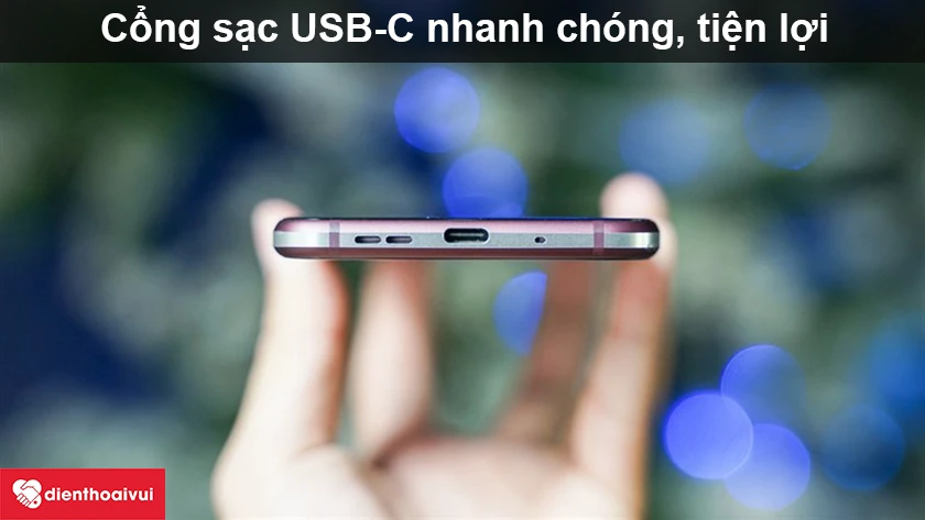 Nokia 8.1 &ndash; Cổng sạc USB-C nhanh ch&oacute;ng, tiện lợi