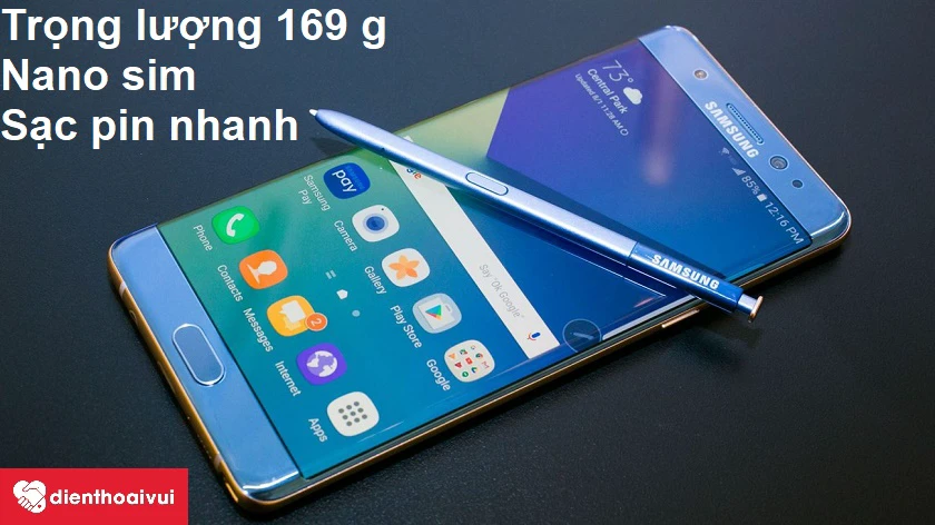 Thiết kế gọn nhẹ, mặt lưng k&iacute;nh cường lực v&agrave; hỗ trợ một sim