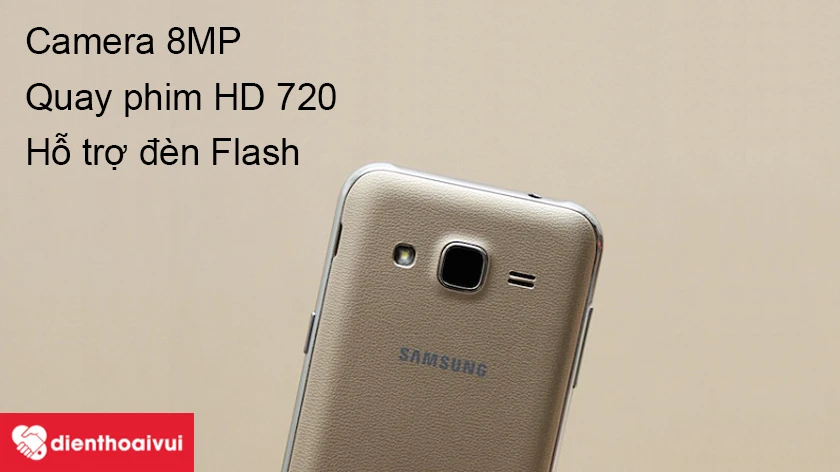 Samsung Galaxy J2 Prime &ndash; Camera sau 8MP hỗ trợ Flash chụp ảnh thiếu s&aacute;ng tốt hơn