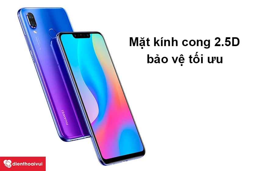 Huawei Nova 3 &ndash; Mặt k&iacute;nh cong 2.5D bảo vệ tối ưu