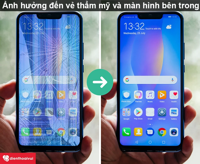 C&oacute; cần thiết thay k&iacute;nh Huawei Nova 3 ngay lập tức