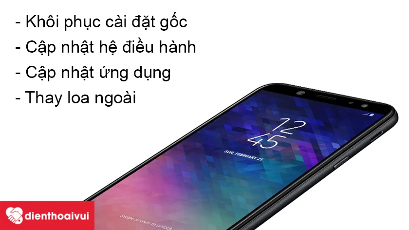 Loa ngoài Samsung Galaxy A6 2018 bị mất âm thanh nên khắc phục như thế nào?