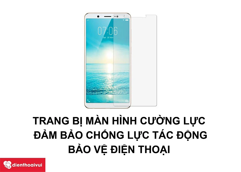 Trang bị m&agrave;n h&igrave;nh cường lực cho Vivo V7