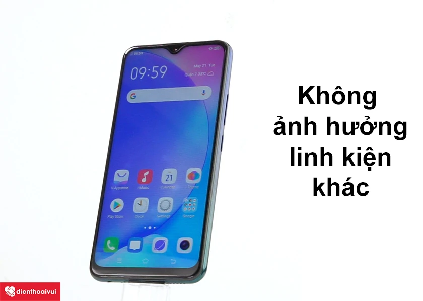 kh&ocirc;ng ảnh hưởng đến c&aacute;c linh kiện