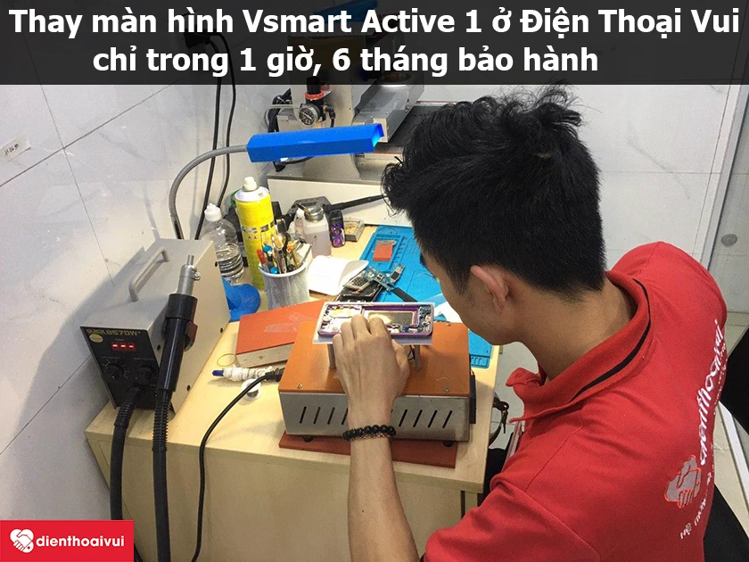 Thay m&agrave;n h&igrave;nh Vsmart Active 1 gi&aacute; rẻ, uy t&iacute;n tại Điện Thoại Vui