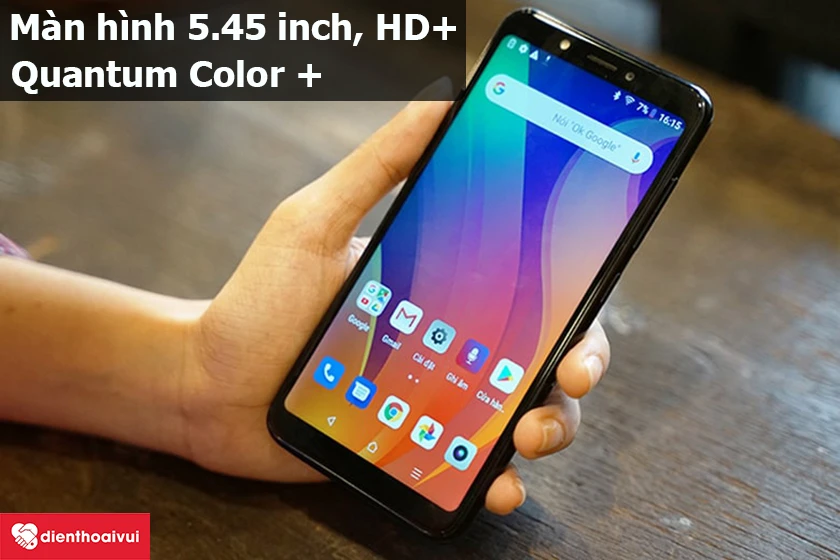 Vsmart Joy 1 &ndash; M&agrave;n h&igrave;nh 5.45 inch, độ ph&acirc;n giải HD+, c&ocirc;ng nghệ Quantum Color +