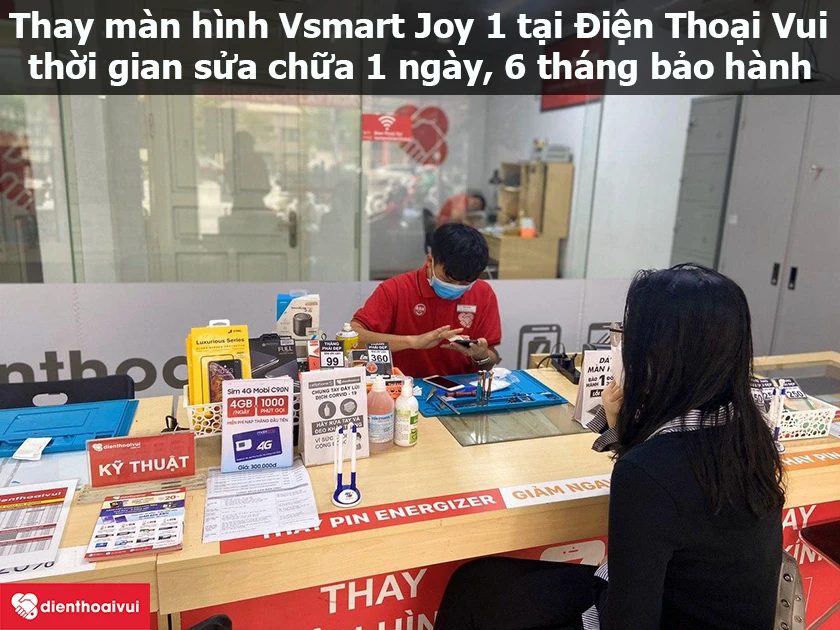 Thay m&agrave;n h&igrave;nh Vsmart Joy 1 uy t&iacute;n, chuy&ecirc;n nghiệp tại H&agrave; Nội v&agrave; Hồ Ch&iacute; Minh