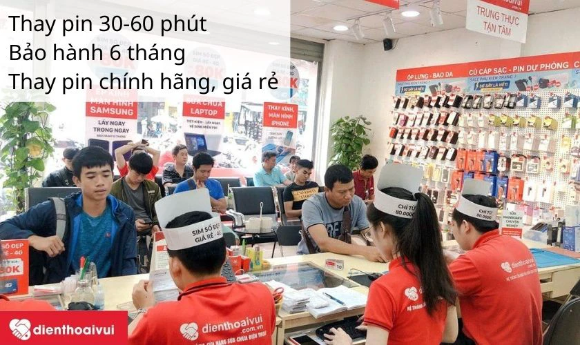 Thay pin Samsung Galaxy J4 2018 ch&iacute;nh h&atilde;ng, uy t&iacute;n tại Điện Thoại Vui