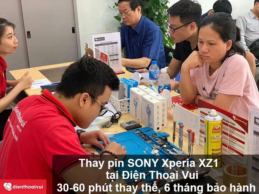 Cần t&igrave;m trung t&acirc;m thay pin SONY Xperia XZ1? &ndash; H&atilde;y đến ngay Điện Thoại Vui