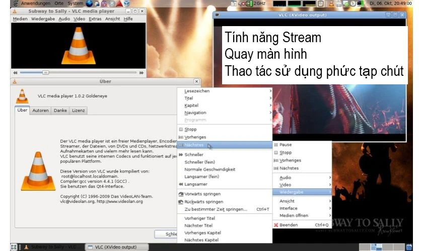 phần mềm quay m&agrave;n h&igrave;nh laptop VLC