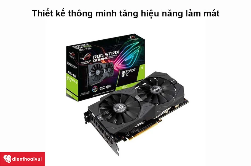Card màn hình VGA Asus Rog Strix GTX 1650-O4G Gaming 