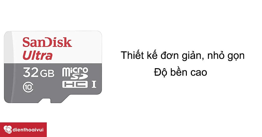 Thẻ nhớ MicroSDHC SanDisk Class 10 UHS-1 32GB