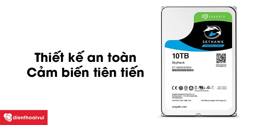 Thiết kế an to&agrave;n, cảm biến ti&ecirc;n tiến