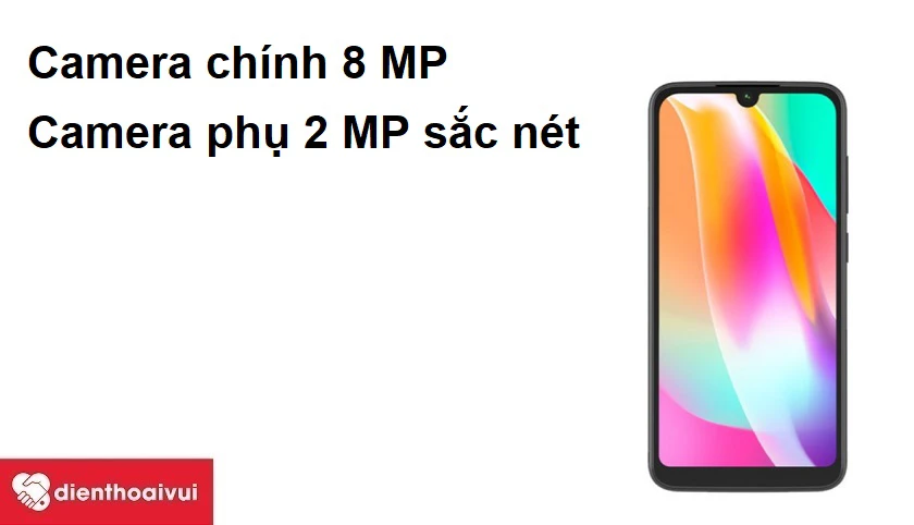 Vsmart Star sở hữu camera ch&iacute;nh 8 MP & phụ 2 MP sắc n&eacute;t