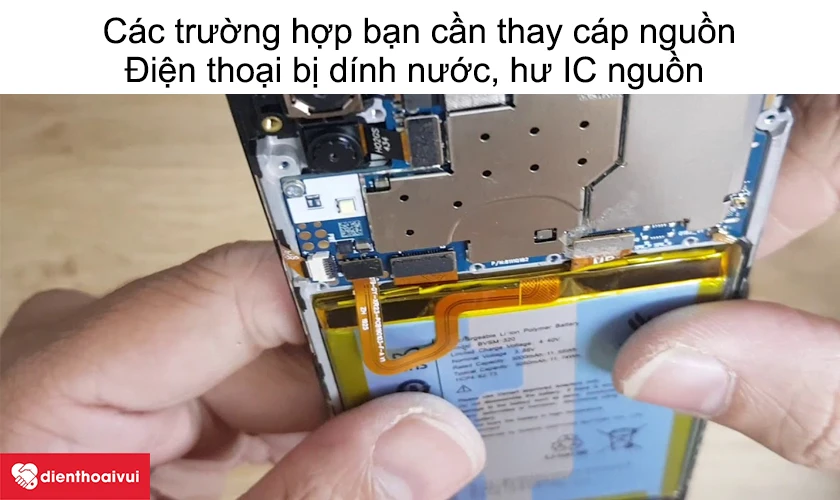 C&aacute;c trường hợp bạn cần thay c&aacute;p nguồn Vsmart Joy 3