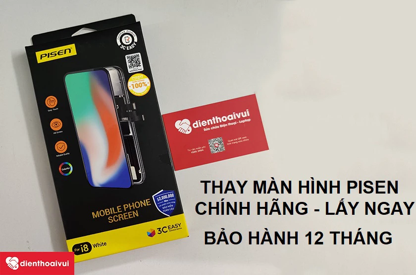 Dịch vụ thay m&agrave;n h&igrave;nh Pisen iPhone X ưu đ&atilde;i, gi&aacute; rẻ tại Điện Thoại Vui