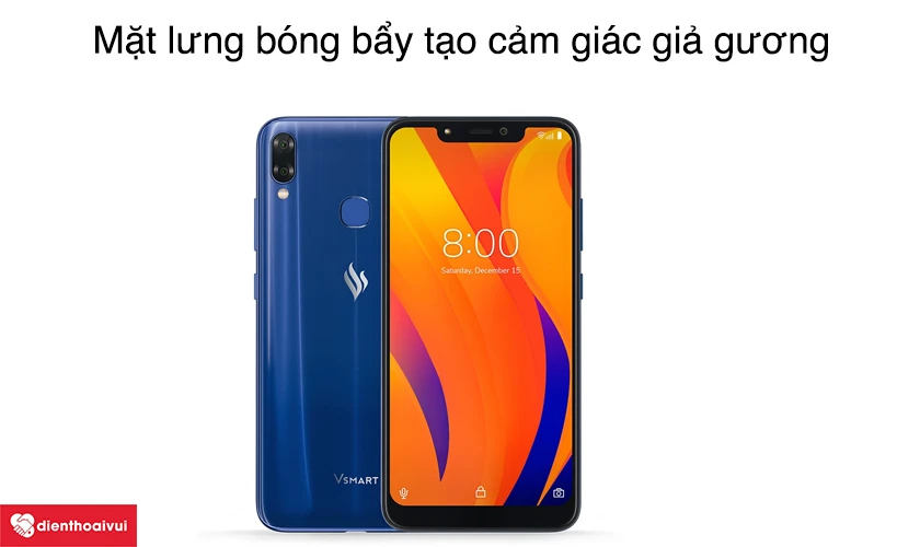 Vsmart Joy 1 Plus - Mặt lưng b&oacute;ng bẩy tạo cảm gi&aacute;c giả gương