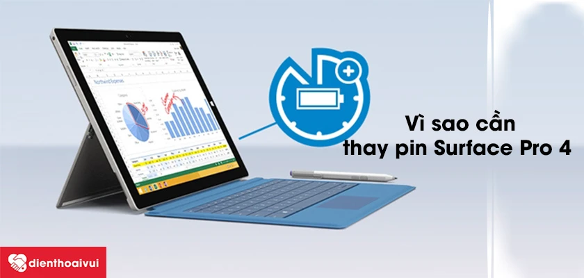 V&igrave; sao cần phải thay pin Surface Pro 4