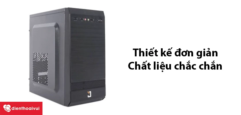 Th&ugrave;ng case m&aacute;y t&iacute;nh JETEK EM1 - đơn giản, chất liệu chắc chắn