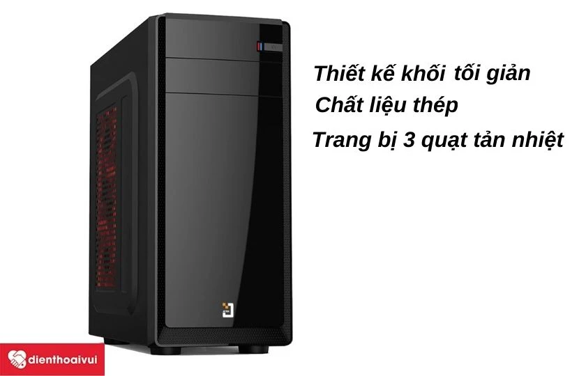 Case m&aacute;y t&iacute;nh PC JETEK X9318 c&oacute; thiết kế đơn giản vững ch&atilde;i, hệ thống tản nhiệt tốt