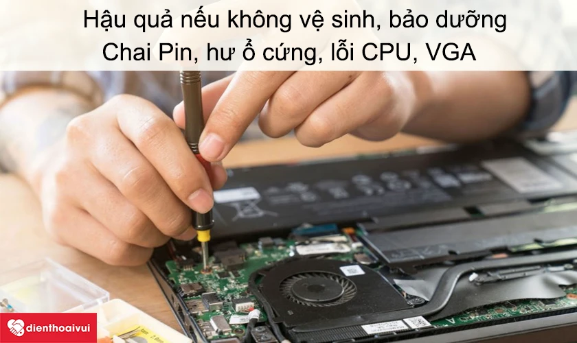 Hậu quả nếu kh&ocirc;ng vệ sinh