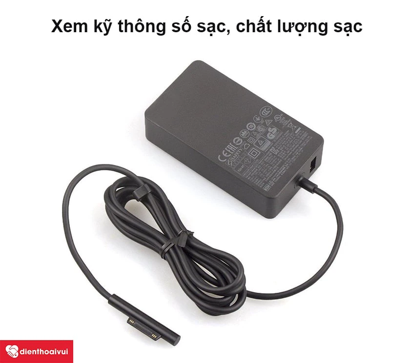 Cách chọn cục sạc Surface Pro 2017 chính xác