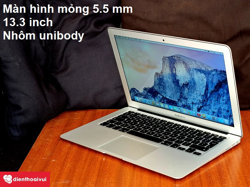 Thiết kế nhỏ gọn với m&agrave;n h&igrave;nh chỉ 13.3 inch si&ecirc;u mỏng chỉ 5mm