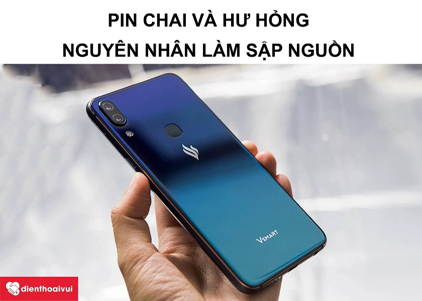 Chai pin hoặc sử dụng kh&ocirc;ng đ&uacute;ng c&aacute;ch