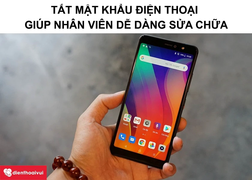 Tắt mật khẩu của điện thoại