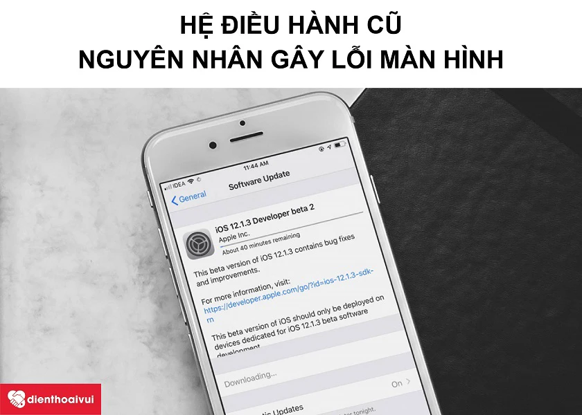 Hệ điều h&agrave;nh iOS kh&ocirc;ng được cập nhật mới thường xuy&ecirc;n