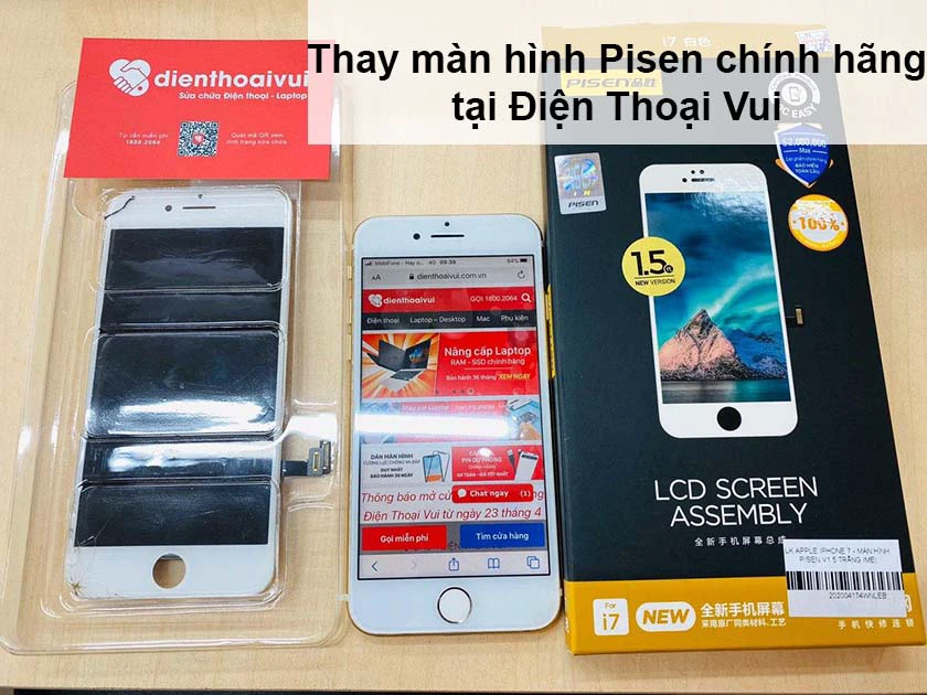 Thay m&agrave;n h&igrave;nh Pisen ch&iacute;nh h&atilde;ng tại Điện Thoại Vui