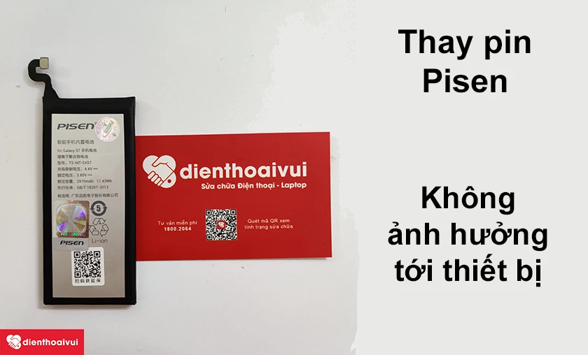 Thay pin Pisen cho điện thoại Samsung Galaxy Note 5 có tốt không