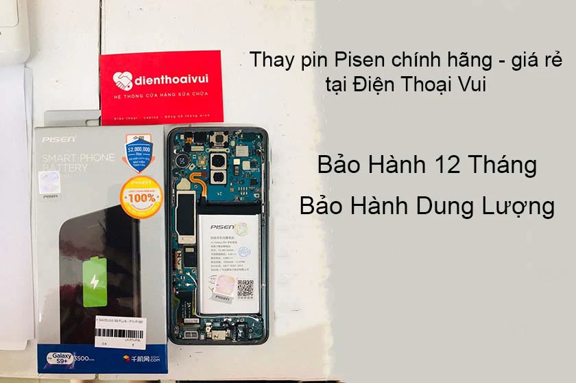 Thay pin Pisen chính hãng - giá rẻ tại Điện Thoại Vui
