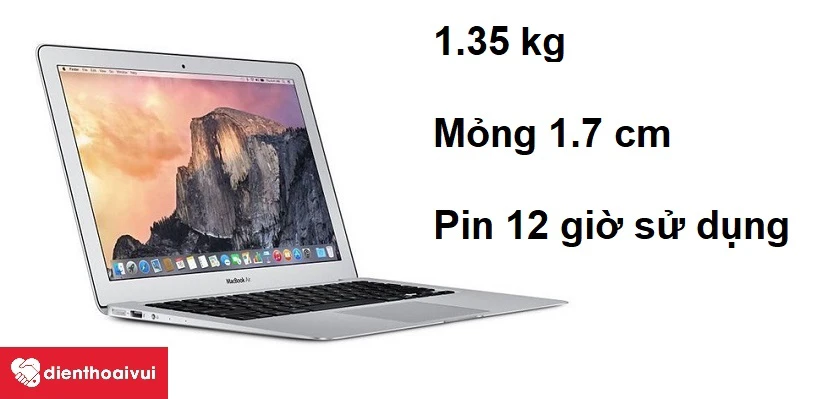 Mỏng nhẹ dễ mang theo v&agrave; dung lượng pin l&ecirc;n đến 12 giờ sử dụng