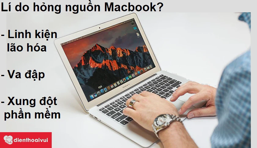 C&aacute;ch nhận biết Macbook Air 2017 lỗi ở bộ phận nguồn hay ở pin?
