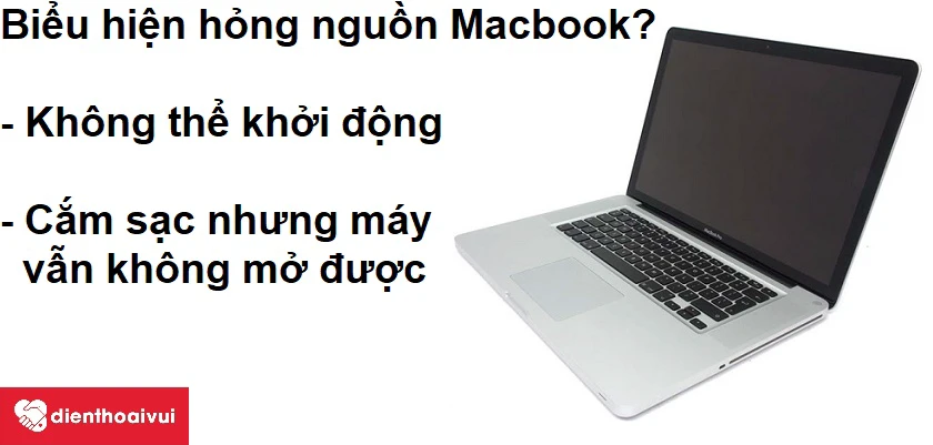 Biện ph&aacute;p khắc phục Macbook Air 2017 kh&ocirc;ng l&ecirc;n nguồn?